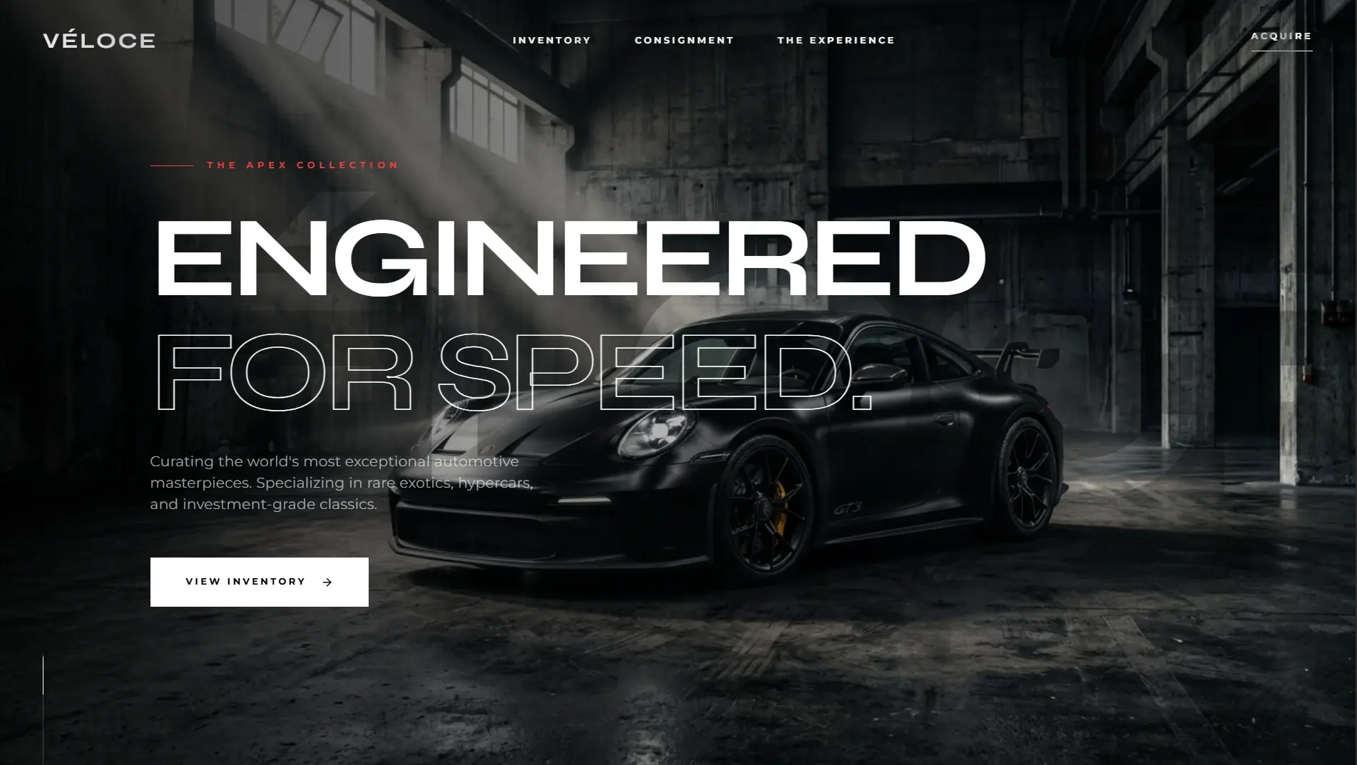 Portfolio website for designer